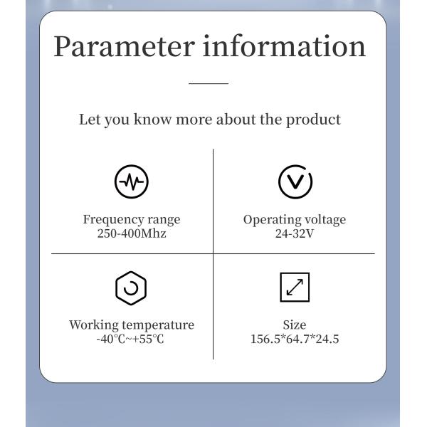 250-400MHz 100W GaN Module Anti Drone Anti Fpv Anti Dji Anti Autel Fpv Suppresor 700-1000MHz RF Module