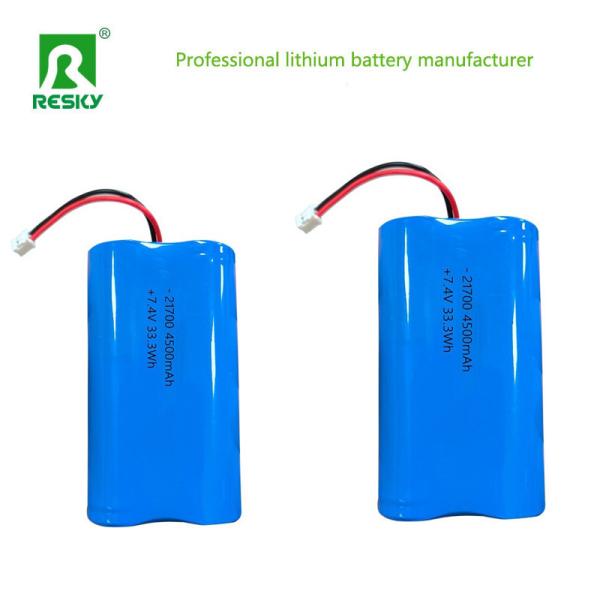 Lithium Cell 21700 7.4v 5000mAh 18.5wh Rechargeable Lithim Ion Battery Pack For Solar Light