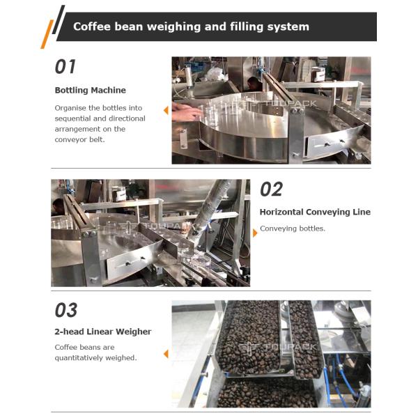 200g 500g 1kg 2kg Coffee Beans Auto Linear Weigher Filling Packing Machine