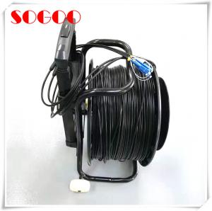 China Portable Telecom Outdoor Fiber Patch Cable Military Retractable Tactical Optical Cable Reel on sale
