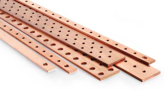 Buy Easy To Install Flat Copper Busbar For Transformers / Circuit Breakers at wholesale prices