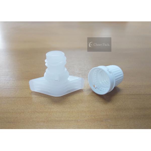 White Pour Spout Caps For Plastic Pouch Outer Diameter 1.16cm