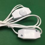 1.8m EU Plug ON OFF LED Dimmer Controller Adapter AC Power Extension Cord Cable