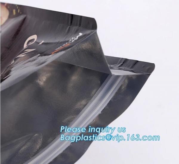 aluminum foil vacuum metalized bag/nylon retort pouch for frozen food with tear notch aluminium foil vacuum bag bagease