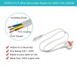 Durable UK 3-Pin C5 Power Cord for Computers with IEC C5 Female