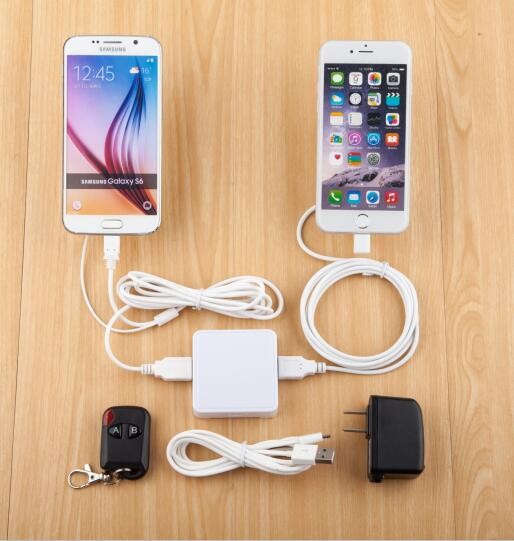 COMER mobile phone security display skeleton holders without alarm+charger