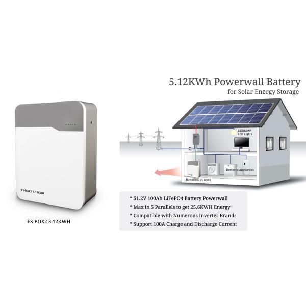 High Capacity Container Energy Storage Battery 5kW 10kW 100Ah 200Ah 6000 Cycle Life