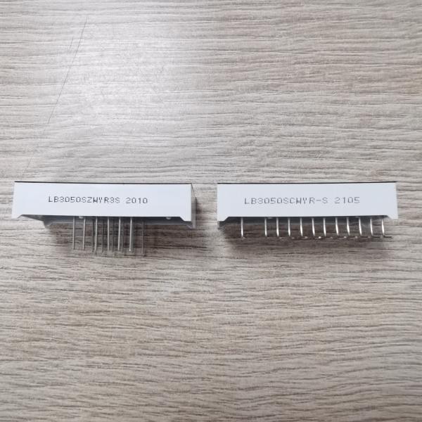 90°PIN Bend Ultra Red /White/Amber Triple Digit 7 Segment LED Display For Temperature Control