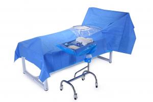 Blue Baby Birth SMS Medical C Section Drape Pack With CE / ISO