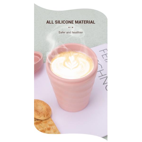 Silicone Water Cup 8oz / 12oz / 16oz Non Toxic BPA Free Reusable Durable
