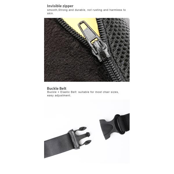 Amazon Hot Sell Office Car Chairs Mesh Waist Ergonomic Orthopedic Memory Foam Back Cushion Lumbar Support Pillow