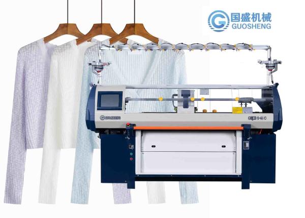 Single System Sweater Flat Knitting Machine Automatic Computerized Flat Needles