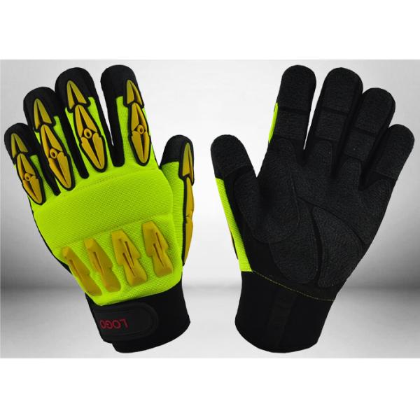 Sandy Nitrile Coated Mechanic Work Gloves Good Grip Capacity For Construction