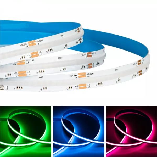 High CRI RGB RGBW COB LED Strip Lights 768 Leds/M 5m 10m 50m Roll 12V 24V