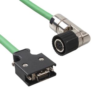 China V90 6FX3002-2DB10 Encoder Cables Servo Motor Connector Plug with Green Cable Fixed Installation on sale