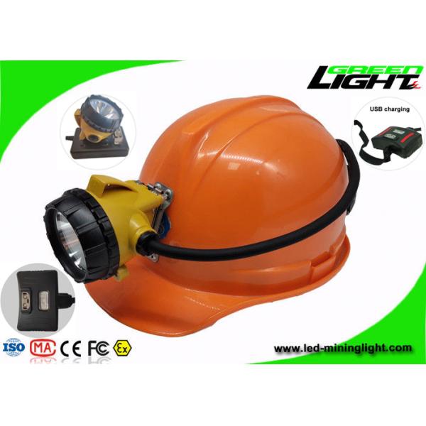 6.8Ah Panasonic Battery Mining Cap Lights High Power 1.7W Ip68 For Hard Hats