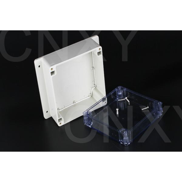 Lightweight Square Flanged Plastic Box Flame Resistent With Nickel Plated Screws