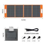 Foldable Solar Panel Backup Generator 300W with Black Panel Efficiency 21.5%-23