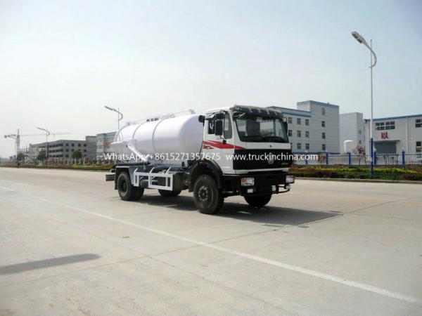Beiben Septic Tanker Vacuum Truck / Sewer Cleaning Vehicles WhatsApp:+8615271357675