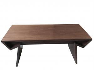 Quality Walnut wood veneer dark finish Wooden writing desk for hotel bedroom furniture,hospitality casegoods for sale