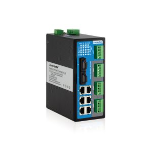 1.6 Gbps Layer 2 Managed Ethernet Switch With 4 Serial Ports RS 232/485/422