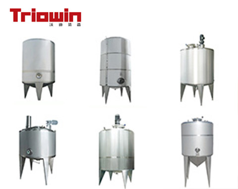 SUS304 Stainless Steel Milk Storage Machine , Dairy Milk Processing Machinery