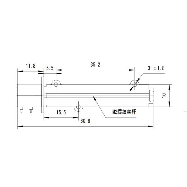 10BY Linear stepper motor
