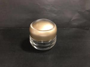 Quality 30g 50g Face / Eyes Glass Cream Jar, Reusable Cream Bottles Skincare Packaging OEM for sale