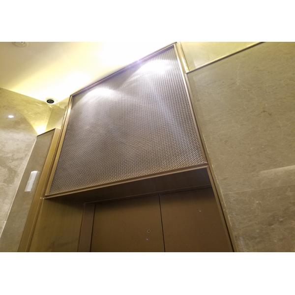 Bronze Decorative Wire Mesh Architecture Crimped Metal Mesh For Elevator Cabins Screen
