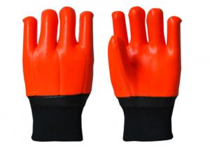 China Antisepsis PVC Hand Gloves , Cold Weather Work Gloves Excellent Slip Resistance on sale