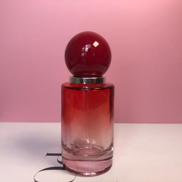 Portable Exquisite 30ml Perfume Spray Bottle Gradient Color Round Cap
