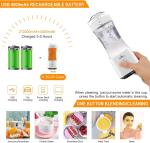 Compact and Portable Blender with Six Blades for Grinding Blending and More