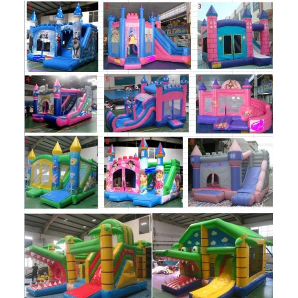 0.55mm PVC Commercial Bouncer Combo Inflatable Jumping Castle For Kids
