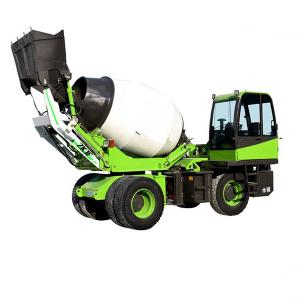 Quality Multifunctional 3.5 M3 Self Loading Concrete Mixer Vehicle / Cement Mixer Truck for sale