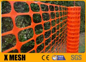 Quality Snow Plastic Mesh Fence Roll 2.5 Inch X 1.75 Inch Mesh Size 48 Inch Width 50 Feet Length for sale