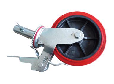Buy Scaffolding Swivel Casters Cast Iron Rim Wheel for Adjustable Screw Jack Base at wholesale prices