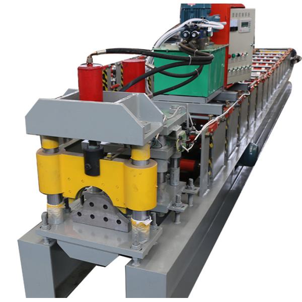 Ridge Cap Cold Roll Forming Machine Chrome Coated Shaft PLC Controller System