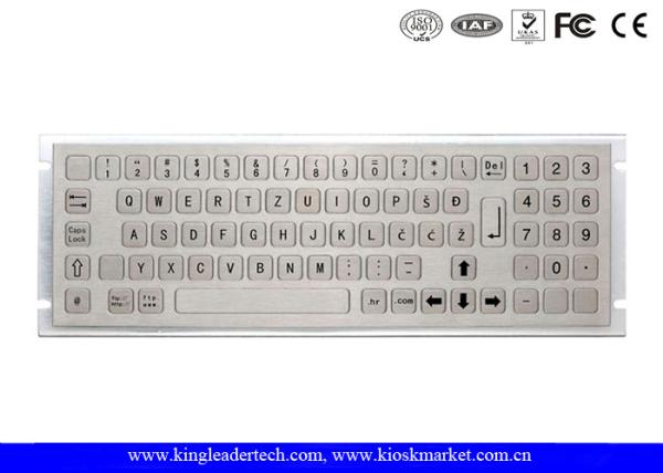 Buy Panel Mount Multimedia Kiosk Keyboard Panel Mount With Number Keypad In Flat Keys at wholesale prices