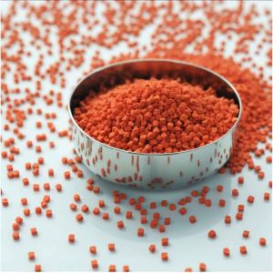 Quality Colorfast Colored Plastic Pellets Nylon PA Colorant Masterbatch Orange For Injection Molding Extrusion for sale