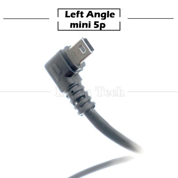 Customization 90 Degree Left Angle USB A Male To MINI 5P USB Cable for PS3 Controller Camera