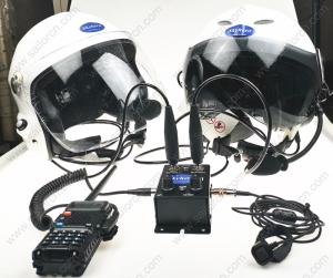 Quality GD-K01-S6 and GD-G-S6 Paramotor helmet with intercom Paratrike intercom systercom autogyro helmet Open Cockpits helmet for sale