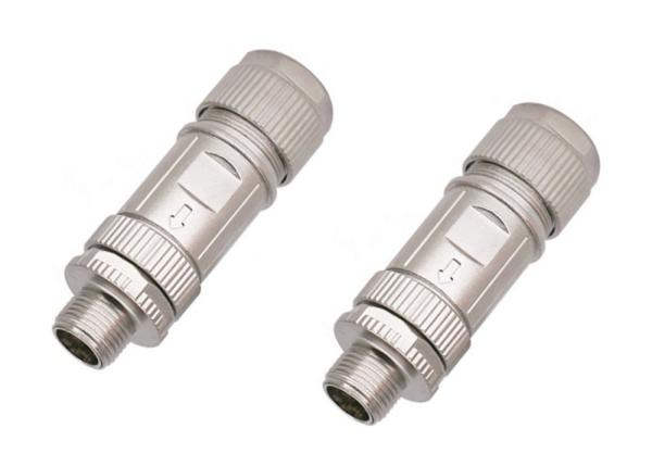 Buy Zinc Alloy Shell Circular Wire Connector M12 8 Pin Male Ethernet Connector Assembly at wholesale prices