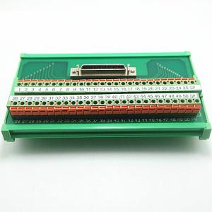 China SCSI 50 Pin Quick Connectors Spring Clamp Terminal Blocks Breakout Board Adapter on sale