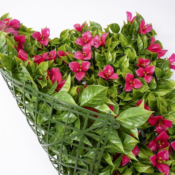 Plastic Vertical Artificial Plant Wall Panels Anti UV Decorative For Home