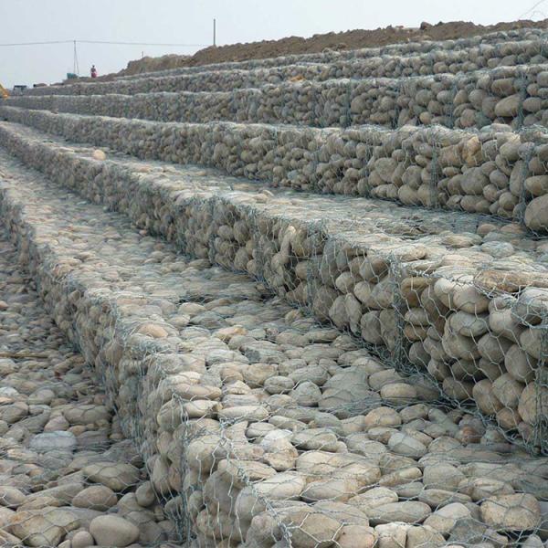 Buy 4x1x1 Iron Fence 3.4mm Galvanized Gabion Baskets Retaining Wall Wire Mesh at wholesale prices