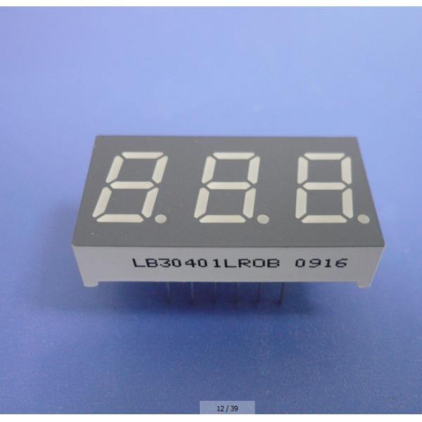 Triple Digit 7 Segment LED Digital Display For Instrument Panel Indicator 0.40 inch
