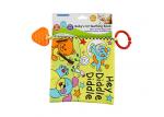 Colorful Soft Teether Book With Crinkle Sound , Safe Teethers For Babies