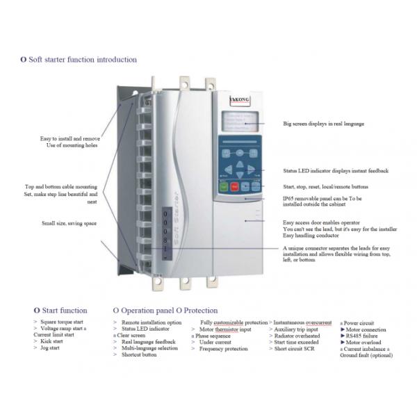 5.5kw To 500kw Bypass Soft Starter 0