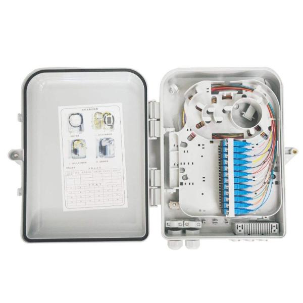 Buy 8 12 16 24 Core FTTH BOX Fiber Access Terminal / Optical Fiber Cable Distribution Box at wholesale prices