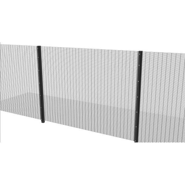 Anti Cut High Security Mesh Fence Clear View Sliding Gate 358 Wire Anti Climb